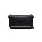 Calvin Klein Logo Soft Touch Τσάντα Ώμου - Χειρός Μαύρη