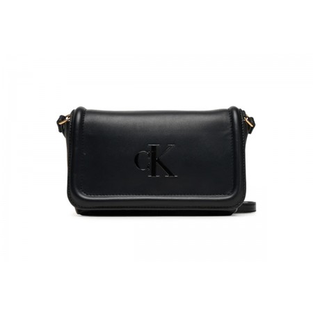Calvin Klein Logo Soft Touch Τσάντα Ώμου Fashion 