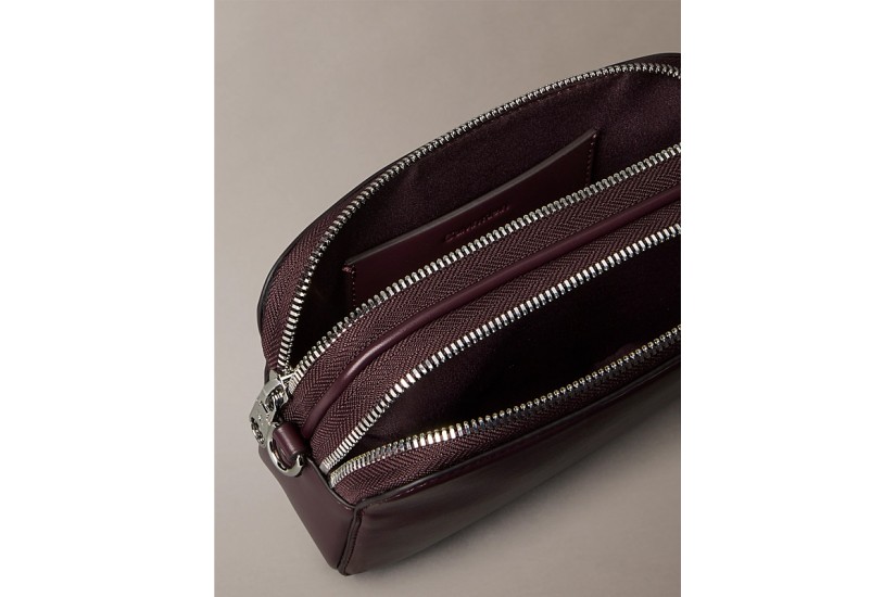 Calvin Klein Convertible 2-Strap Γυναικείο Τσαντάκι Χιαστί - Ώμου Μπορντό