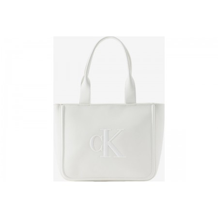 Calvin Klein Embossed Monogram Logo Τσάντα Tote 