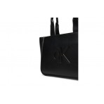 Calvin Klein Embossed Monogram Logo Τσάντα Shopper Μαύρη
