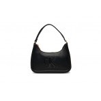 Calvin Klein Embossed Monogram Logo Τσάντα Ώμου - Χειρός Μαύρη