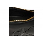 Calvin Klein Embossed Monogram Logo Τσάντα Ώμου - Χειρός Μαύρη