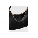 Calvin Klein Soft Touch Crescent Logo Hobo Γυναικεία Τσάντα Ώμου - Χειρός Μαύρη