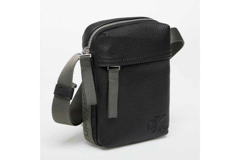 Calvin Klein Cargo Reporter Τσαντάκι Ώμου - Χιαστί Μαύρο