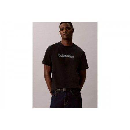 Calvin Klein Relaxed Logo Ανδρικό Κοντομάνικο T-Shirt Μαύρο