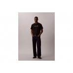 Calvin Klein Relaxed Logo Ανδρικό Κοντομάνικο T-Shirt Μαύρο