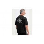 Calvin Klein Embossed Logo Ανδρικό Κοντομάνικο T-Shirt Μαύρο