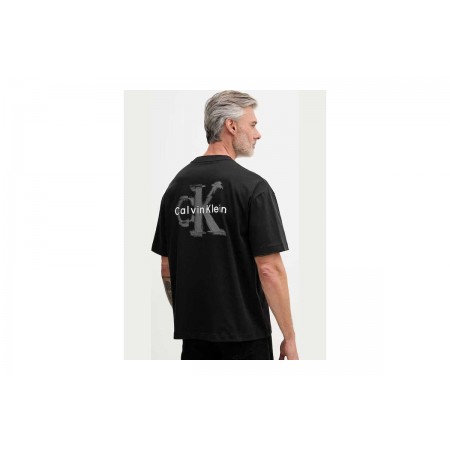 Calvin Klein Embossed Logo Ανδρικό Κοντομάνικο T-Shirt Μαύρο
