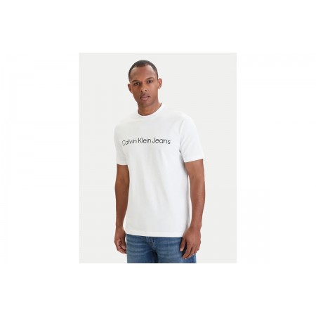 Calvin Klein Graphic Logo Ανδρικό Κοντομάνικο T-Shirt Λευκό