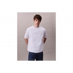 Calvin Klein Monogram Relaxed Fit Ανδρικό Κοντομάνικο T-Shirt Λευκό