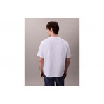 Calvin Klein Monogram Relaxed Fit Ανδρικό Κοντομάνικο T-Shirt Λευκό