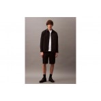 Calvin Klein Cotton Twill Ανδρική Βερμούδα Cargo Μαύρη