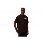 Calvin Klein Heavy Jersey Logo Ανδρικό Κοντομάνικο T-Shirt Μαύρο, Λευκό