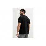 Calvin Klein Monogram Logo Ανδρικό Κοντομάνικο T-Shirt Μαύρο