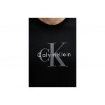 Calvin Klein Monogram Logo Ανδρικό Κοντομάνικο T-Shirt Μαύρο
