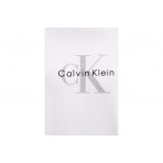 Calvin Klein Monogram Logo Ανδρικό Κοντομάνικο T-Shirt Λευκό