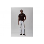 Calvin Klein Monogram Logo Ανδρικό Κοντομάνικο T-Shirt Μαύρο