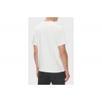 Calvin Klein Monogram Logo Ανδρικό Κοντομάνικο T-Shirt Λευκό