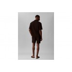 Calvin Klein Waffle Ανδρικό Σορτς Μαύρο