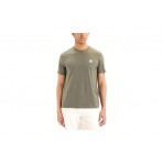 Calvin Klein Cotton Badge Ανδρικό Κοντομάνικο T-Shirt Χακί