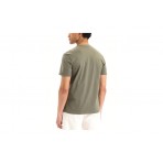 Calvin Klein Cotton Badge Ανδρικό Κοντομάνικο T-Shirt Χακί