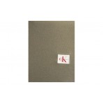 Calvin Klein Cotton Badge Ανδρικό Κοντομάνικο T-Shirt Χακί