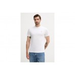 Calvin Klein Cotton Badge Ανδρικό Κοντομάνικο T-Shirt Λευκό