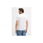 Calvin Klein Cotton Badge Ανδρικό Κοντομάνικο T-Shirt Λευκό