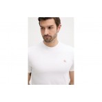Calvin Klein Cotton Badge Ανδρικό Κοντομάνικο T-Shirt Λευκό