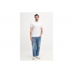 Calvin Klein Cotton Badge Ανδρικό Κοντομάνικο T-Shirt Λευκό