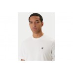 Calvin Klein Monogram Ανδρικό Κοντομάνικο T-Shirt Λευκό