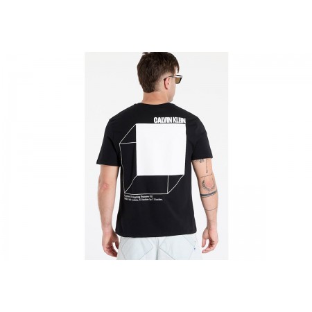 Calvin Klein Line 3 Ανδρικό Κοντομάνικο T-Shirt Μαύρο
