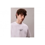 Calvin Klein Logo Graphic Ανδρικό Κοντομάνικο T-Shirt Λευκό