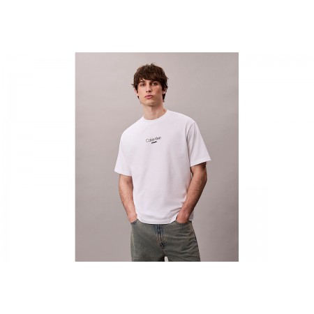 Calvin Klein Logo Graphic Ανδρικό Κοντομάνικο T-Shirt Λευκό