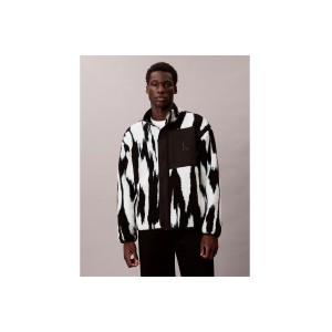 Calvin Klein Printed Relaxed Μπουφάν Sherpa Ανδρικό (LV04RD219G UB1)