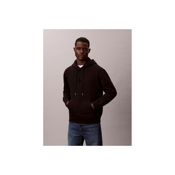 Calvin Klein Fleece Monogram Logo Patch Relaxed Hoodie Ανδρικό (LV04RD250G UB1)