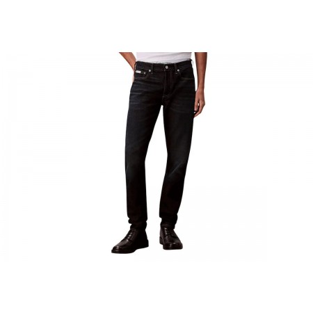 Calvin Klein Slim Tapered Ανδρικό Παντελόνι Τζιν Μπλε Σκούρο