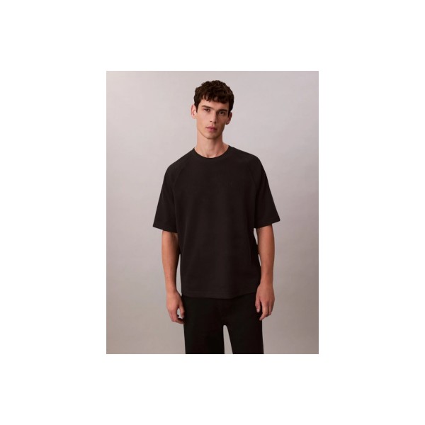 Calvin Klein Rib Cozy Flatback Relaxed Fit T-Shirt Ανδρικό (LV04RE225G UB1)
