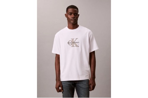 Calvin Klein Monologo Graphic Relaxed T-Shirt Ανδρικό (LV04RE815G YAF)