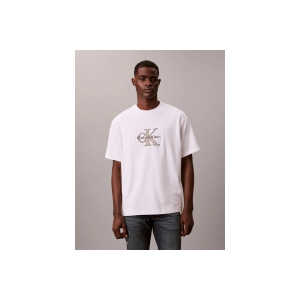 Calvin Klein Monologo Graphic Relaxed T-Shirt Ανδρικό (LV04RE815G YAF)