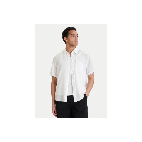 Calvin Klein Linen Classic Πουκάμισο Κοντομάνικο Ανδρικό (LV04RF120G YAA)