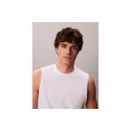 Calvin Klein Cotton Muscle Ανδρική Αμάνικη Μπλούζα Λευκή