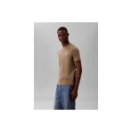 Calvin Klein Ανδρικό Κοντομάνικο T-Shirt Χακί