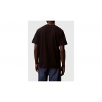 Calvin Klein Chest Pocket Badge Ανδρικό Κοντομάνικο T-Shirt Μαύρο