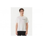 Calvin Klein Embroidered Logo Ανδρικό Κοντομάνικο T-Shirt Λευκό