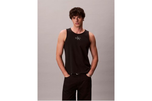 Calvin Klein Monogram Logo Μπλούζα Αμάνικη Ανδρική (LV04RF850G UB1)