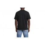 Calvin Klein Relaxed Embossed Logo Ανδρικό Κοντομάνικο T-Shirt Μαύρο