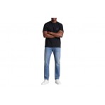 Calvin Klein Relaxed Embossed Logo Ανδρικό Κοντομάνικο T-Shirt Μαύρο
