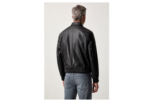 Calvin Klein Faux Leather Μπουφάν Bomber Δερματίνη Ανδρικό (LV04RG406G UB1)